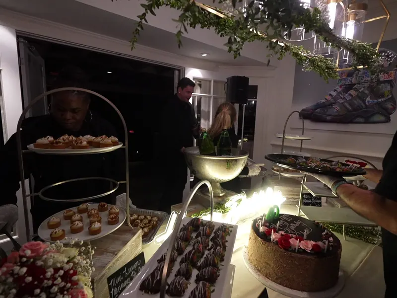 Tiered dessert display built for a Watsonville quinceañera reception
